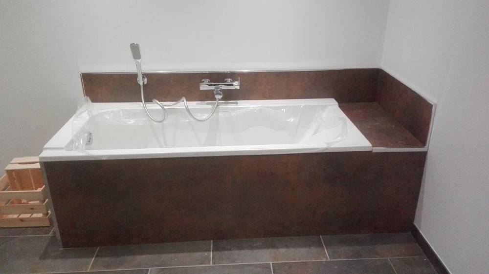 baignoire incrusté