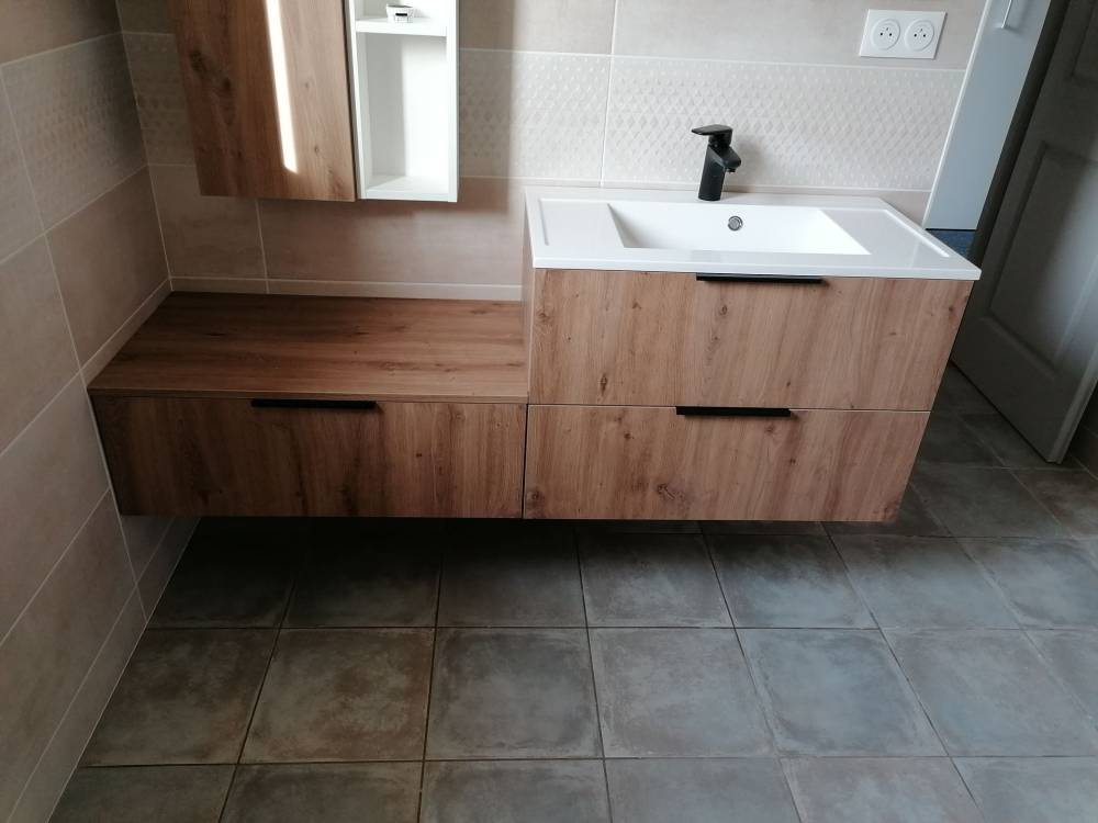 meuble de salle de bain PMR