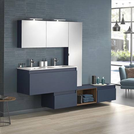 Meuble D-Motion -1 coulissant double vasque